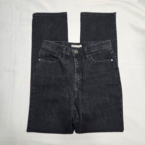 Lee Womens Classic Fit Straight Leg Jeans Black At The Waist Size 8 Medium